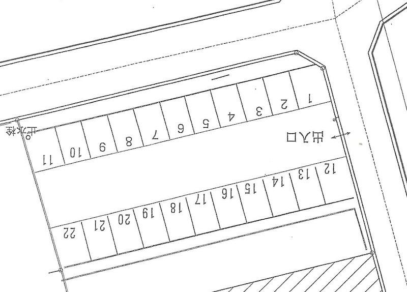 鈴木駐車場第一の駐車配置図
