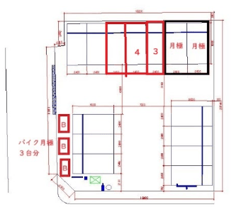 吉川美南駅前の駐車配置図