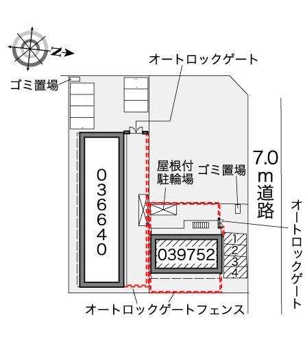 リバーサイド西水元Ⅱ(39752)の駐車配置図