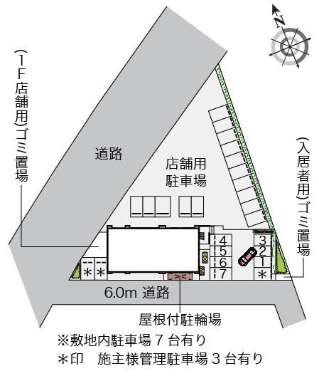 フロレゾン中央(54992)の駐車配置図