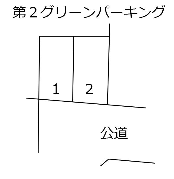 第２グリーンパーキングの駐車配置図