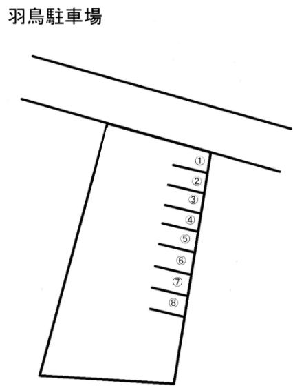 羽鳥月極駐車場の駐車配置図