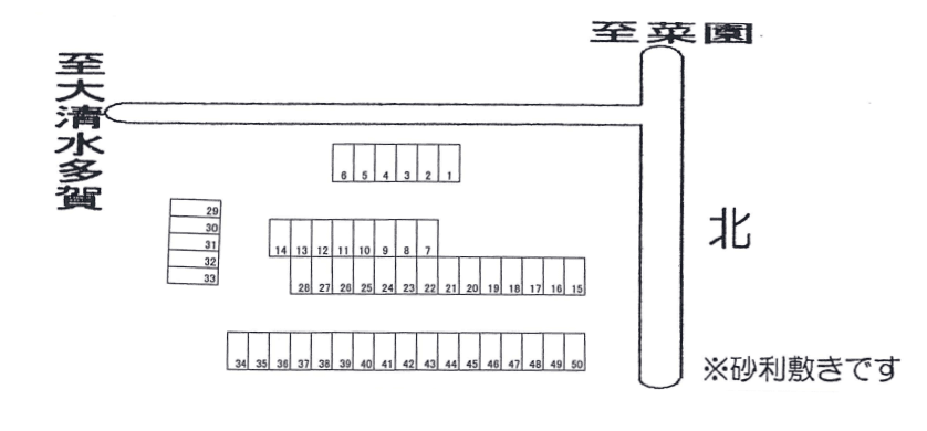 スクエア１６パーキングの駐車配置図
