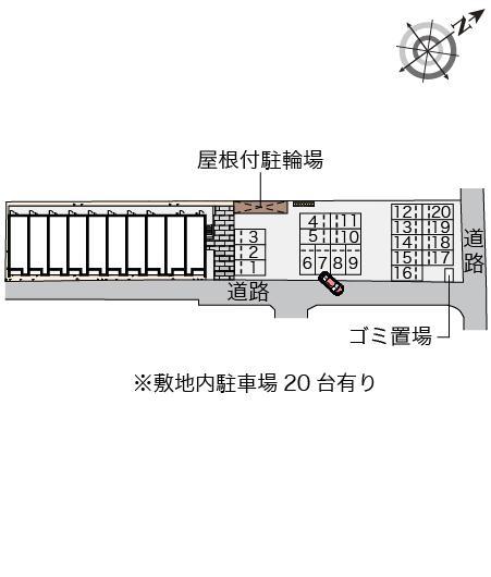 クレイノＡＬＴＡ新地(56408)の駐車配置図