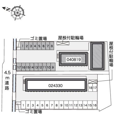 秋桜(40819)の駐車配置図
