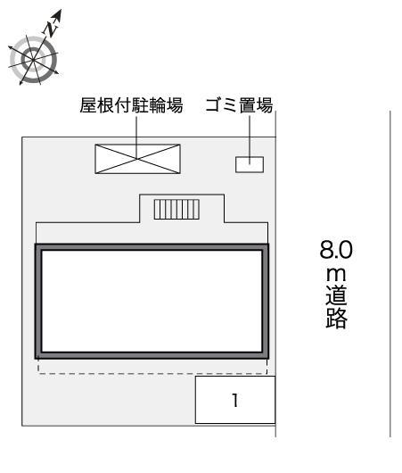 メゾン　ＭⅡ(41024)の駐車配置図