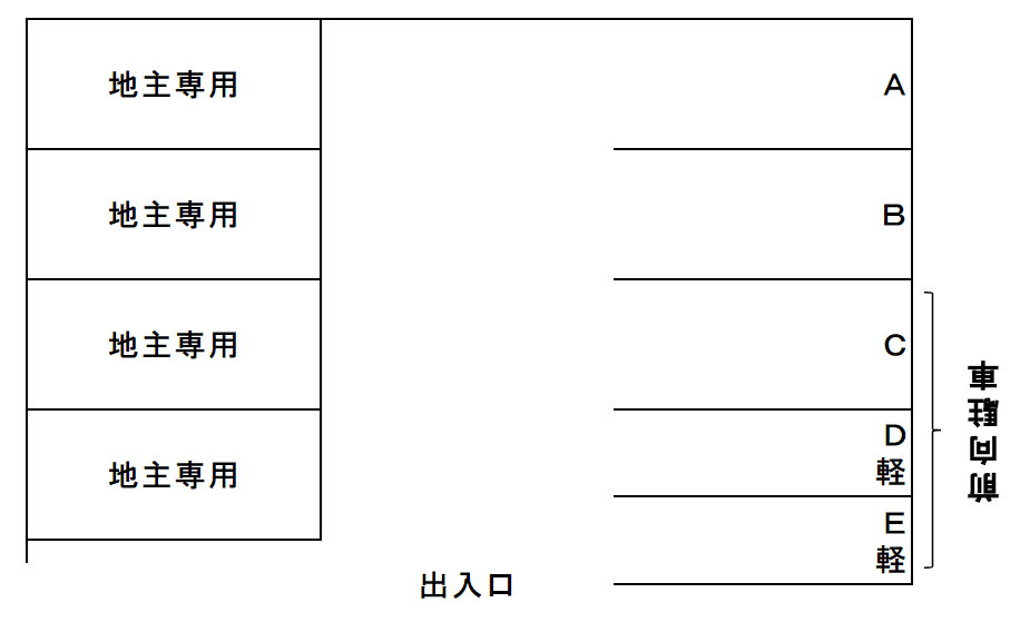 000161の駐車配置図