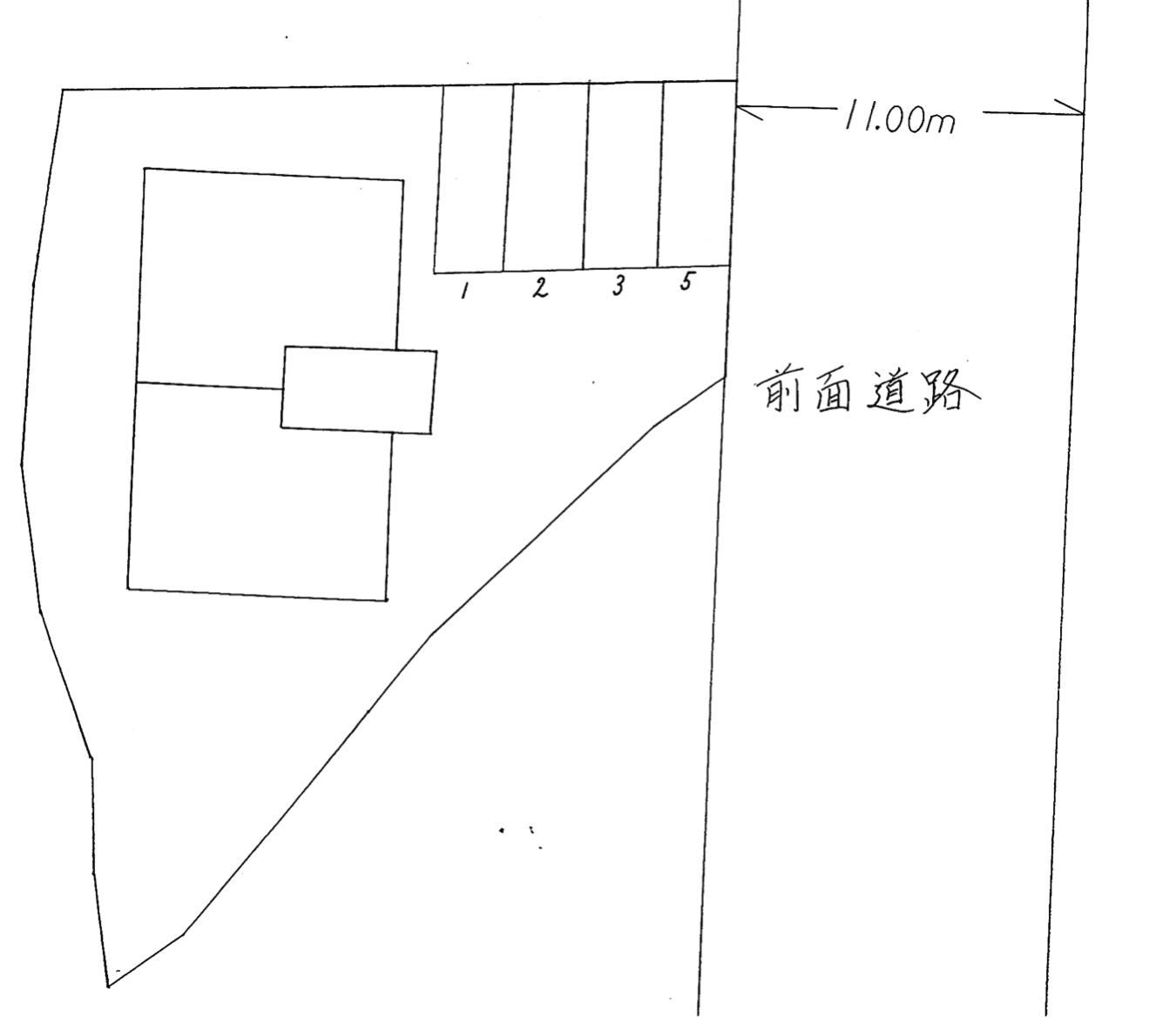 プレジール翠園の駐車配置図
