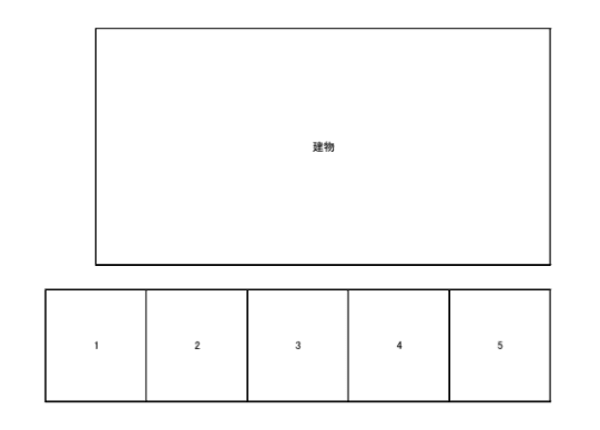 稲村ケ崎グリーンハイツ駐車場の駐車配置図