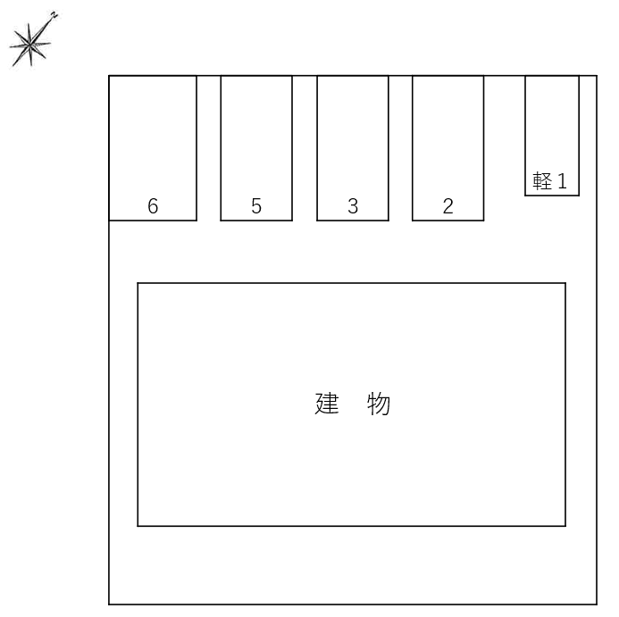Ｗｉｓｔａｒｉａの駐車配置図