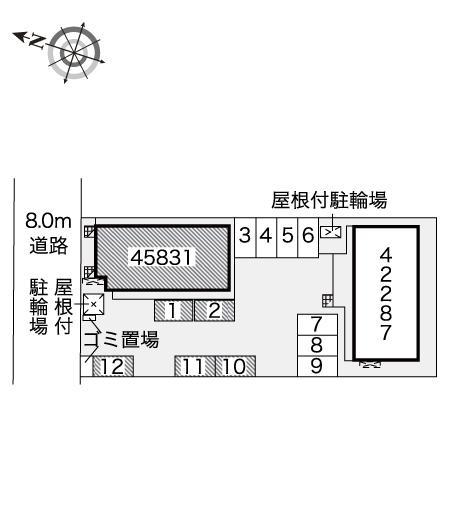 フォルテックⅡ(45831)の駐車配置図