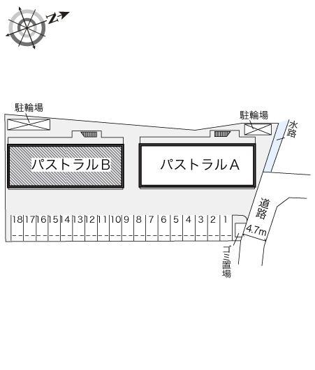 パストラルＢ(19861)の駐車配置図
