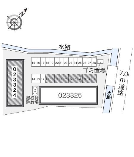 ヤマタケＡ(23324)の駐車配置図