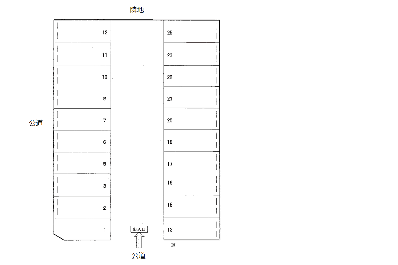 ４６８の駐車配置図