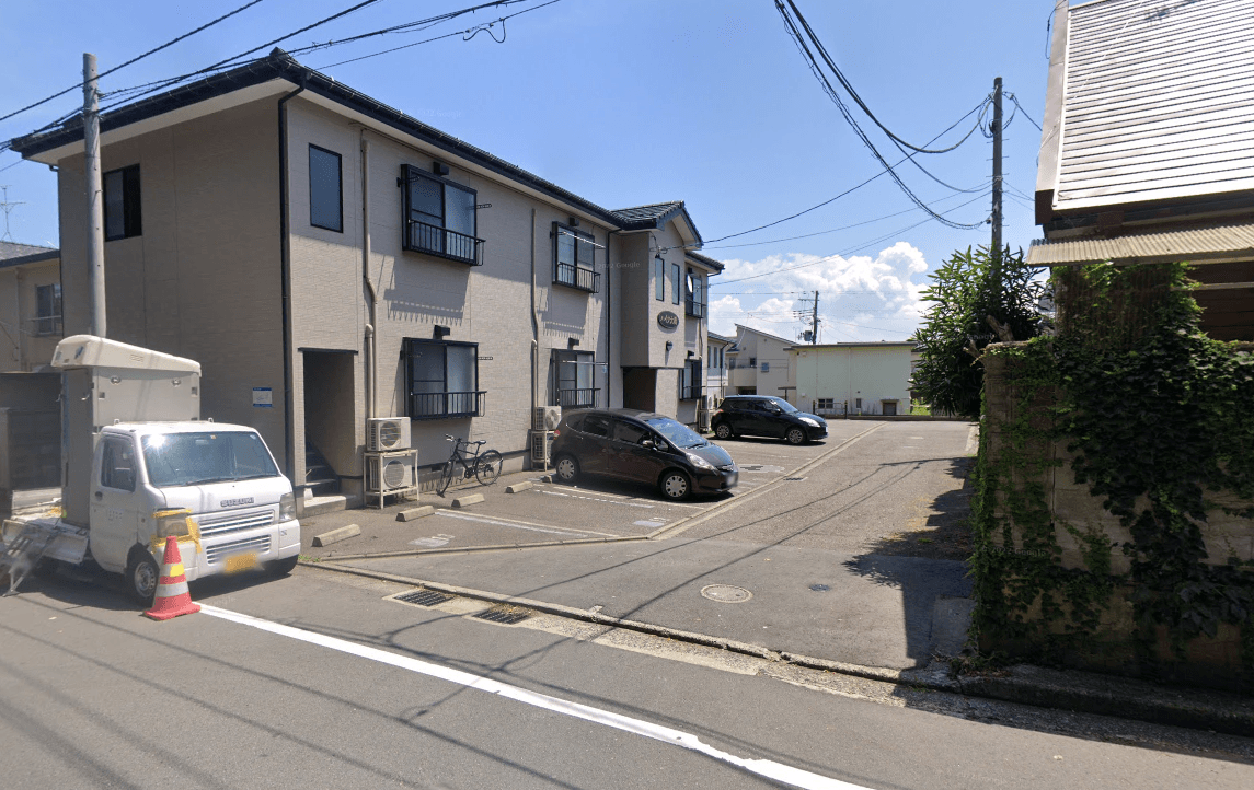 ハイツ大橋の外観・駐車場イメージ1枚目