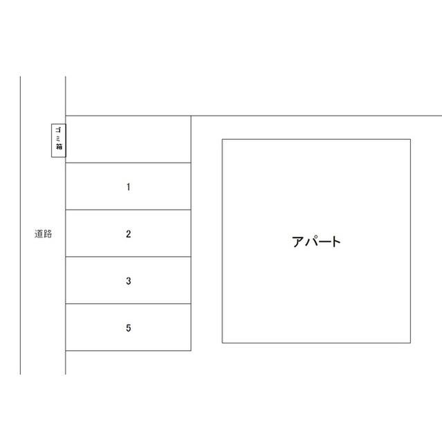 住吉K駐車場の駐車配置図
