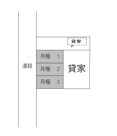 田園町1丁目128-15駐車場の駐車配置図