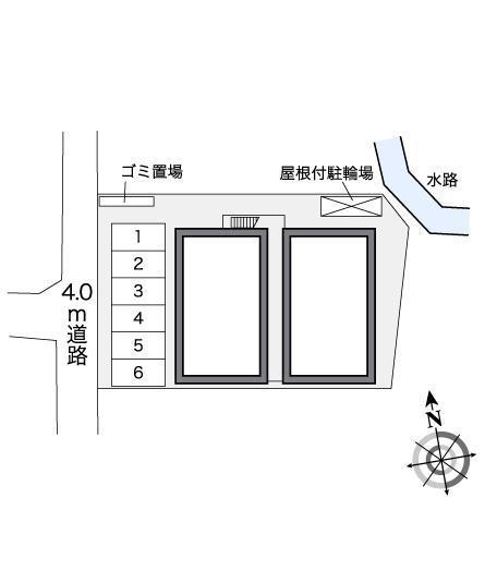 福美荘(25121)の駐車配置図