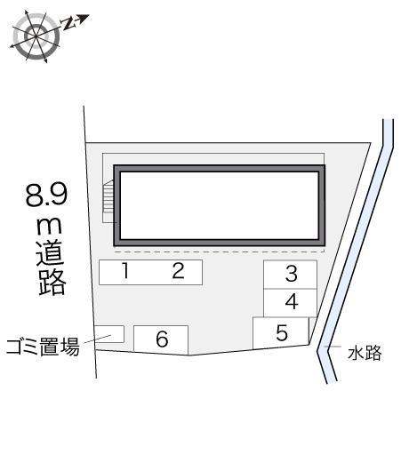リバーハイム三郷(17644)の駐車配置図