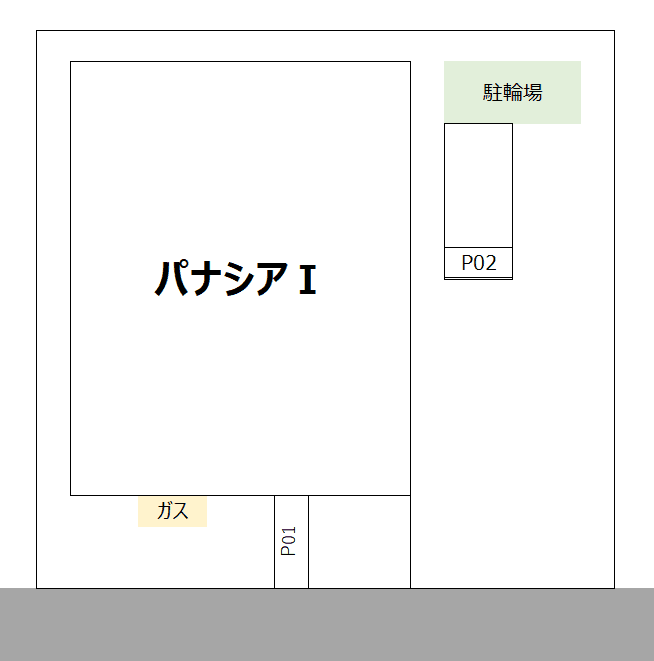 パナシアⅠの駐車配置図