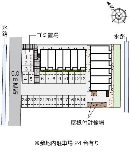 ミランダレジデンス(56083)の駐車配置図