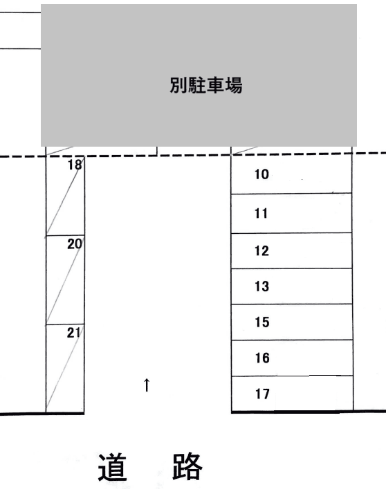エミネンス桑野駐車場-2の駐車配置図