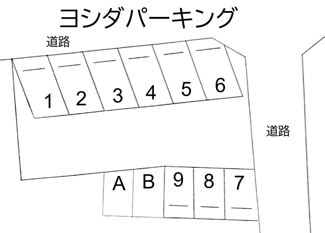 ヨシダパーキングの駐車配置図