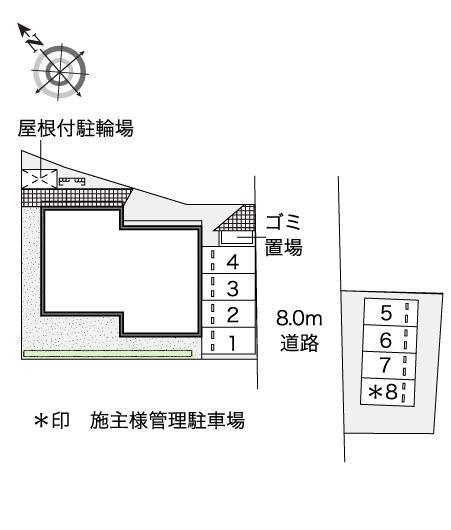 ＫＫ(46892)　敷地外駐車場の駐車配置図