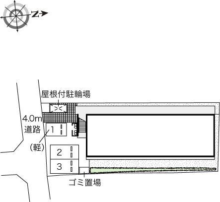 伏水向島(44800)の駐車配置図