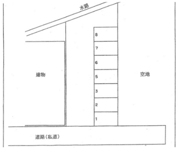 89.石黒月極駐車場の駐車配置図