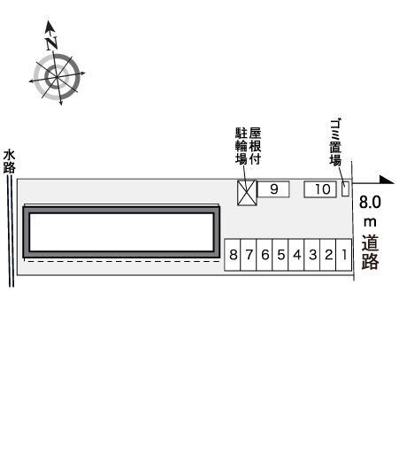 メルベーユ(30236)の駐車配置図