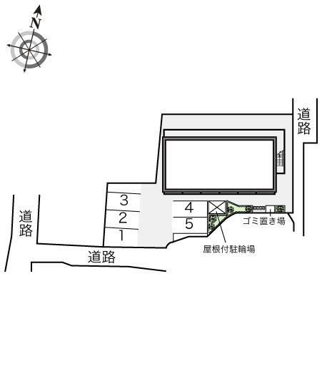 パレモⅡ(17545)の駐車配置図