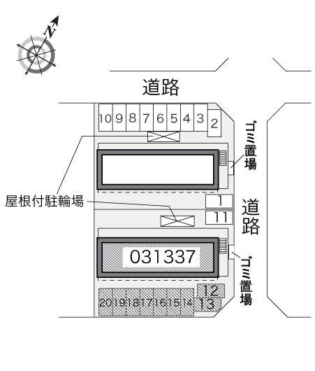 市原Ｂ(31337)の駐車配置図