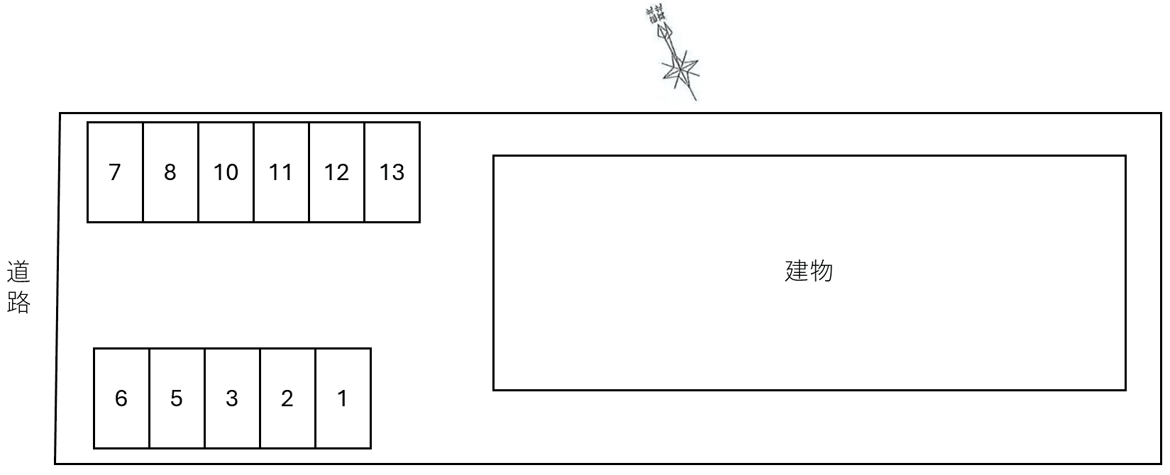 ラポールⅠの駐車配置図