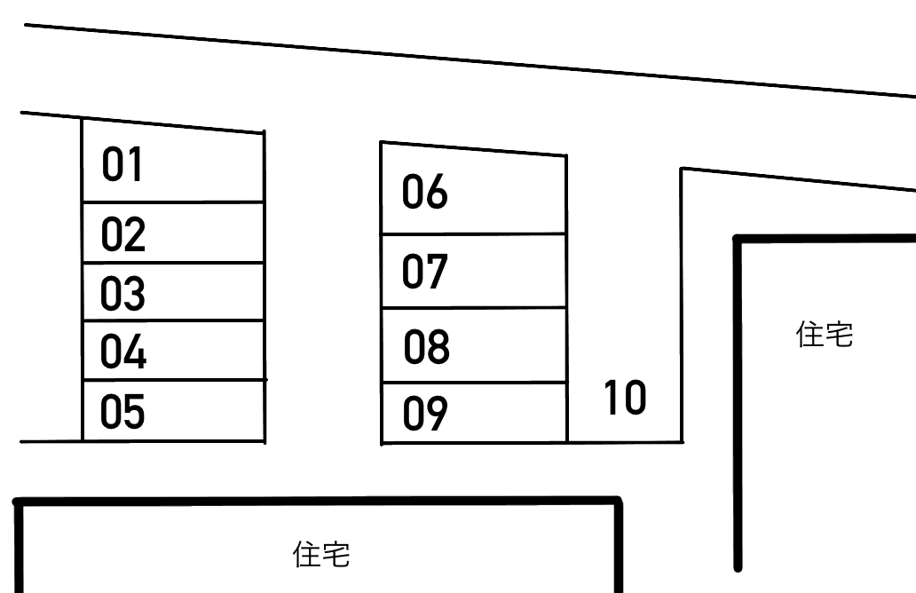 エントピアパーキングの駐車配置図