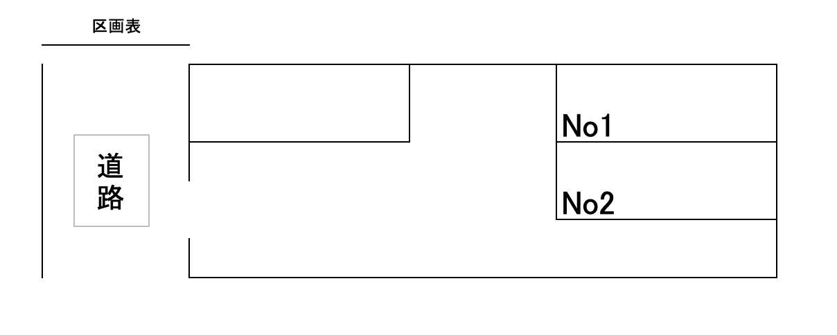 荒木ガレージの駐車配置図