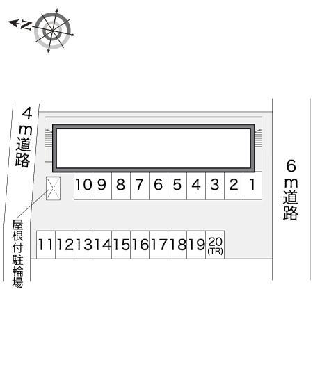 サントラップヨコウチ(13622)の駐車配置図