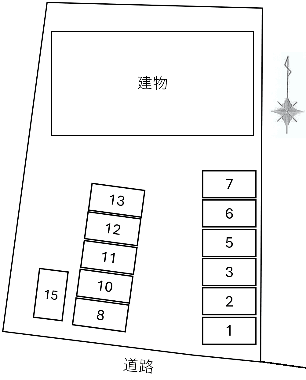 Ｂｅｌｌ　ｄｅｍｅｕｒｅの駐車配置図
