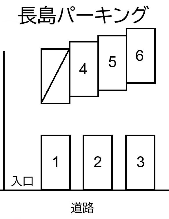 長島パーキングの駐車配置図