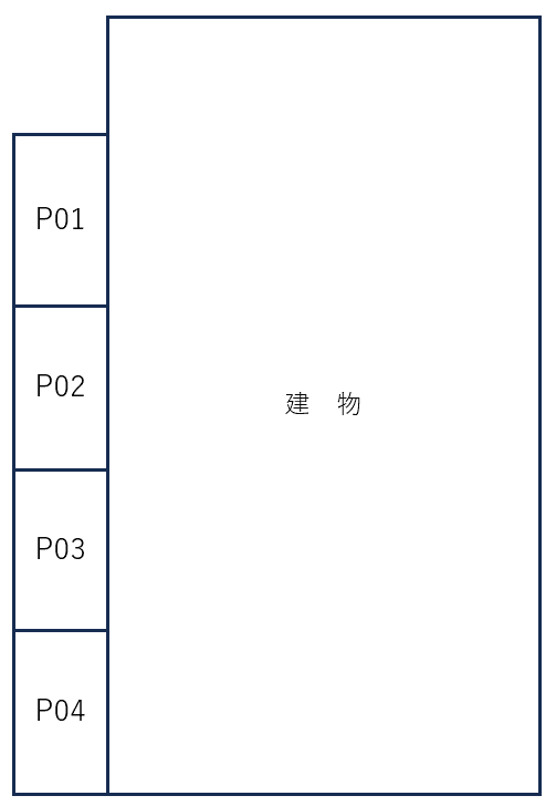 さいたま市南区別所3丁目駐車場（カトレアハイツ）の駐車配置図