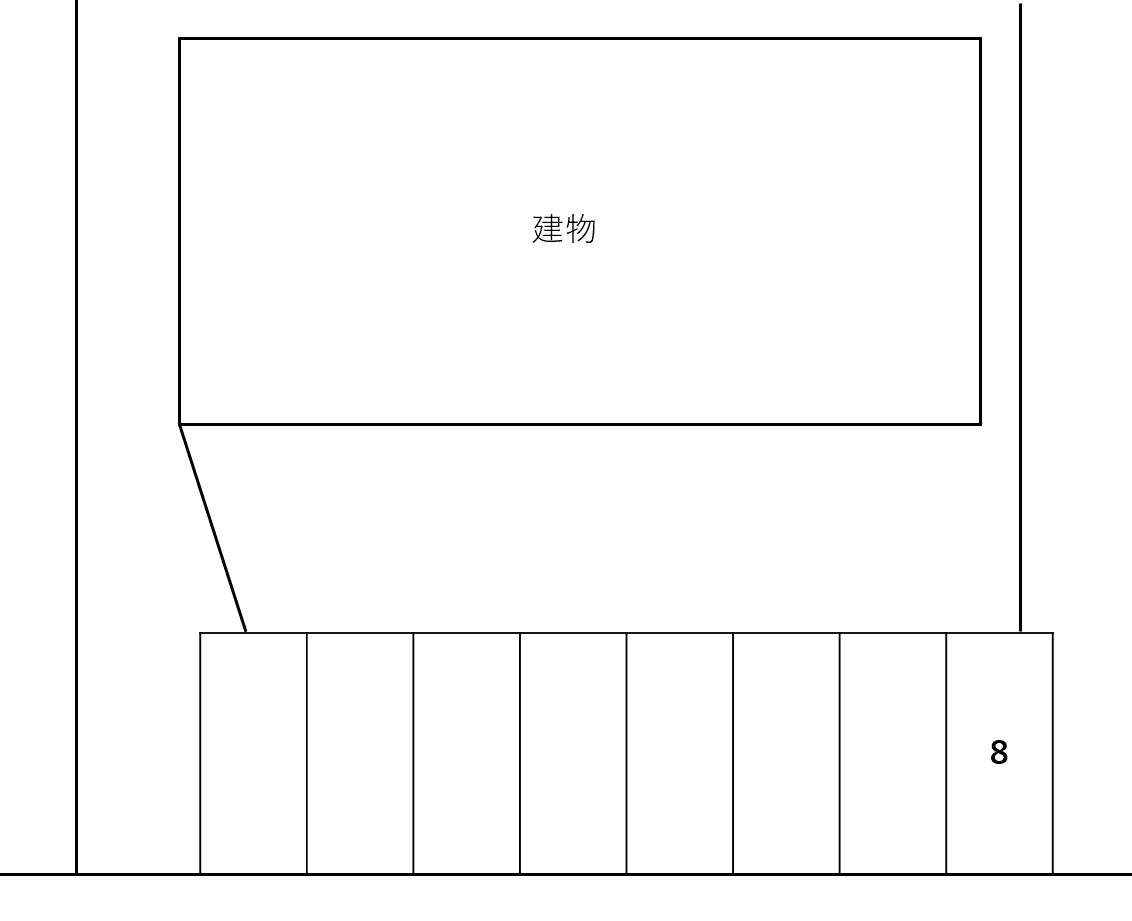 後藤ハイツの駐車配置図