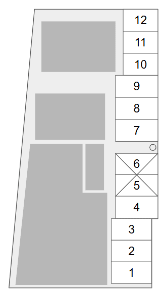 池内駐車場の駐車配置図