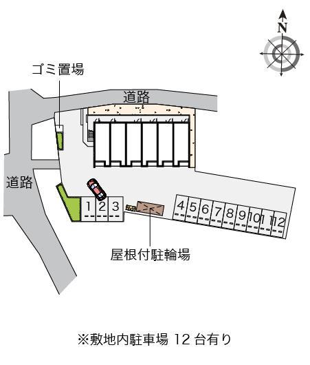 クレイノシャイン　ボヌール(56258)の駐車配置図