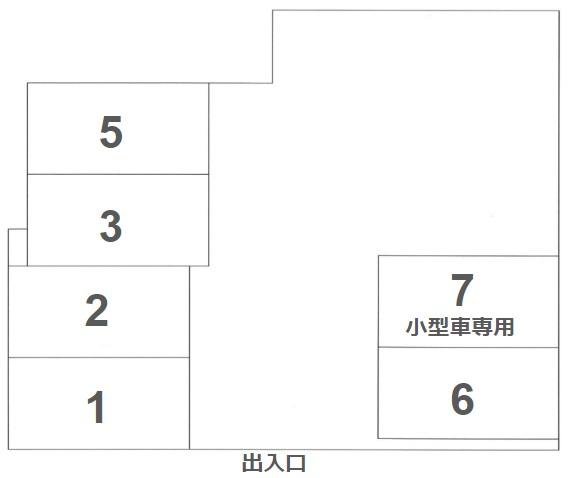 松之宮第１モータープールの駐車配置図