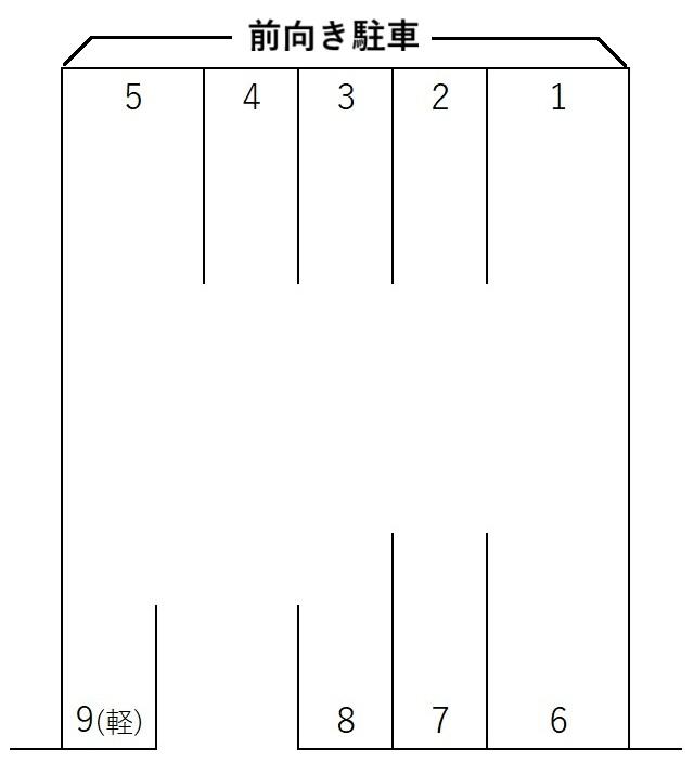 入野町16425-1の駐車配置図