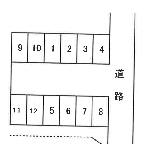Ｙ’ｓ駐車場の駐車配置図