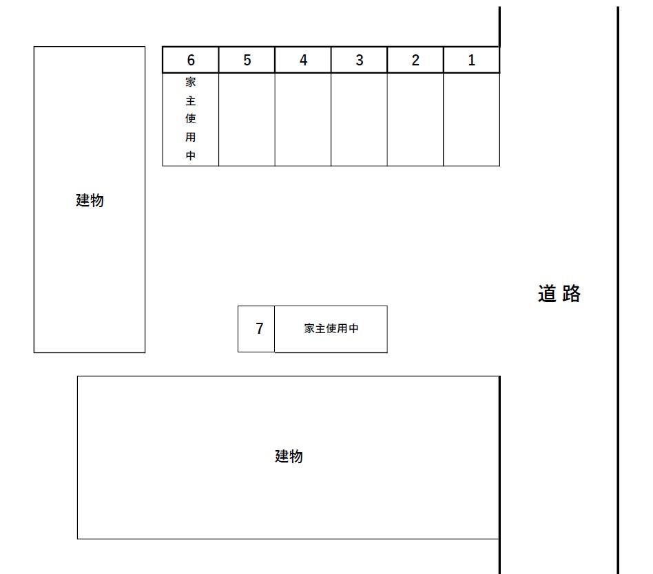 桐2丁目第二貸駐車場の駐車配置図