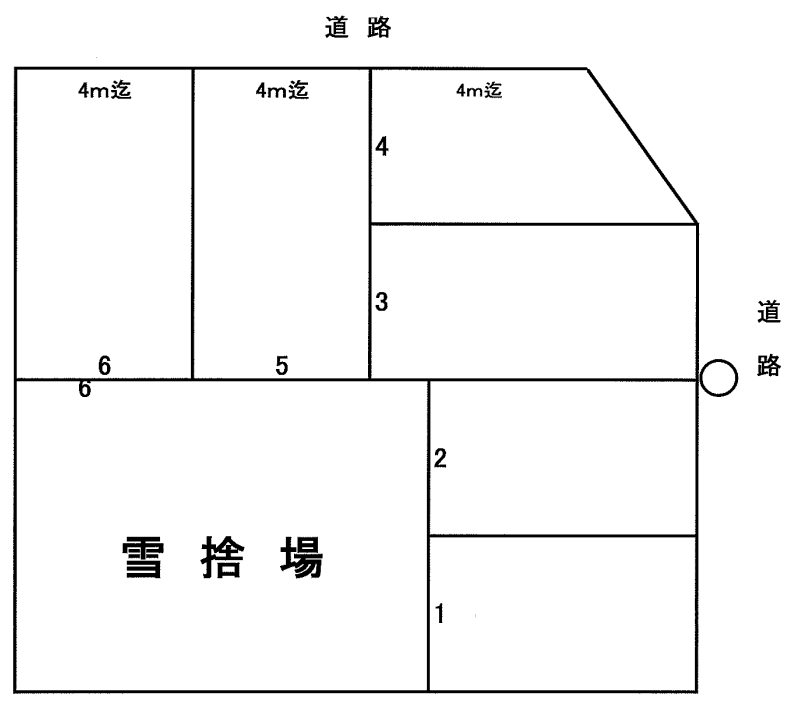 菊水6条4丁目10･11駐車場の駐車配置図
