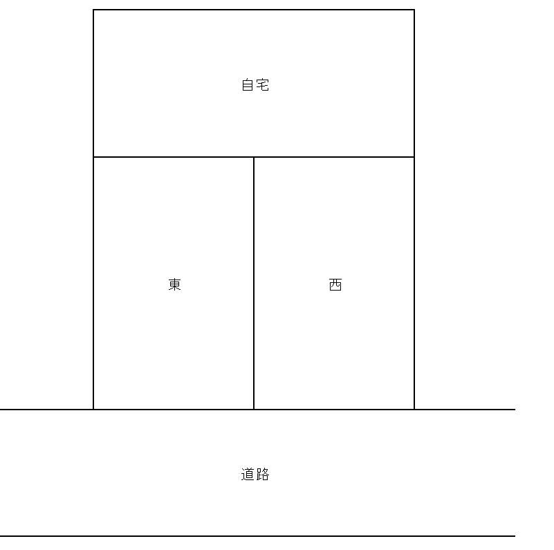 青木駐車場の駐車配置図