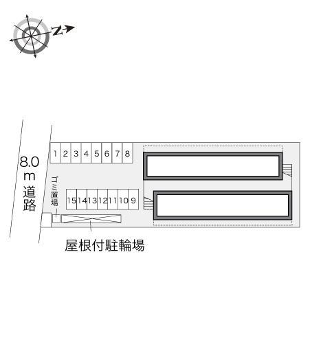 フォーティウィンクス(24084)の駐車配置図
